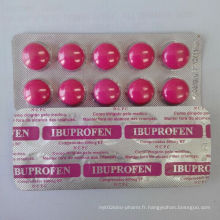 Comprimés d&#39;ibuprofène certifiés GMP Bp